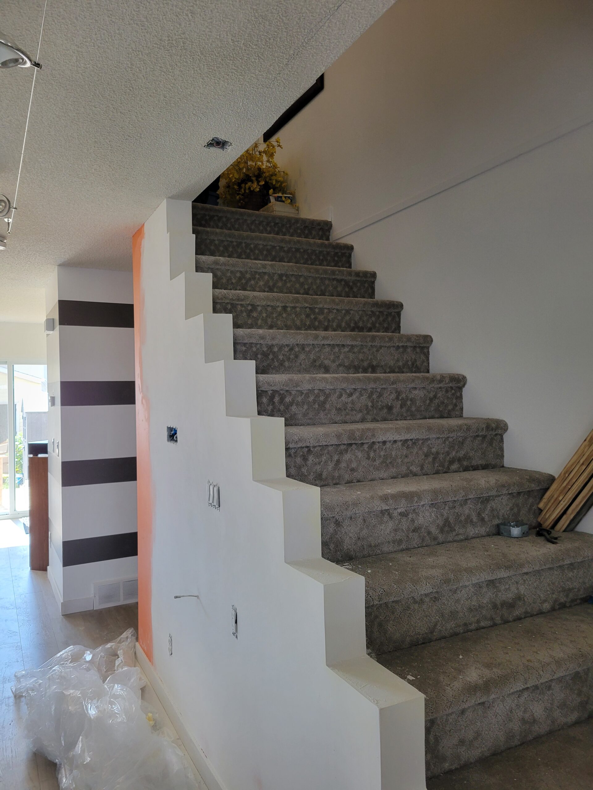 Protected surfaces and prep before paint